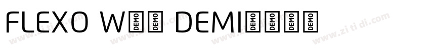 Flexo W01 Demi字体转换